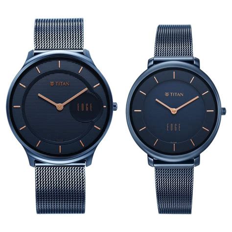 titan edge couple watch